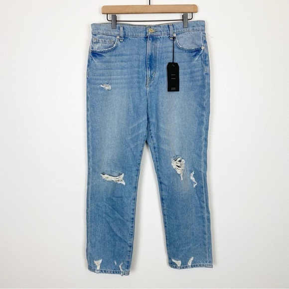 Current/Elliott Boyfriend Jeans Distressed - Picture 6 of 10